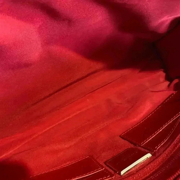 Cole Haan red leather satchel handbag - Picture 9 of 14